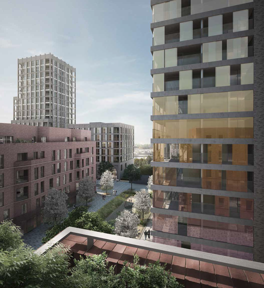 The Agar Grove development of 350 passive house dwellings in Camden, north London, will feature a communal heating system