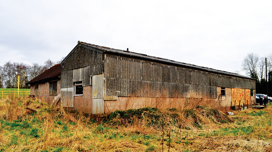 The old asbestos-clad shed which was retrofitted to the Enerphit standard