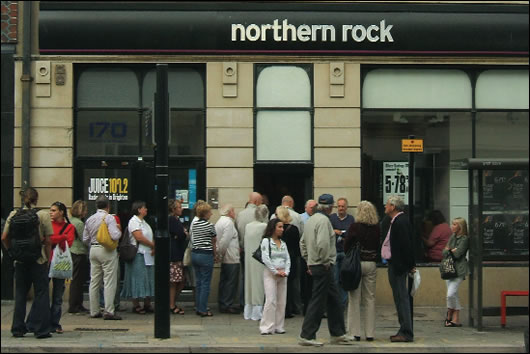 It is possible that if Irish banks get into financial difficulties and are unable to attract investors, then we could see a similar situation to Northern Rock occurring, with the prospect of runs on Irish banks very real