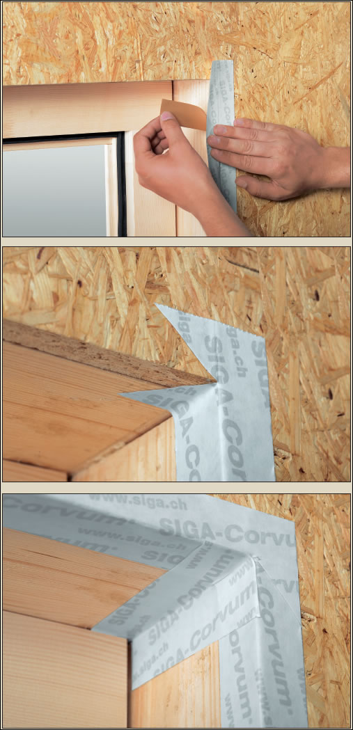 A step-by-step guide to using proprietary tapes to seal outside corners
